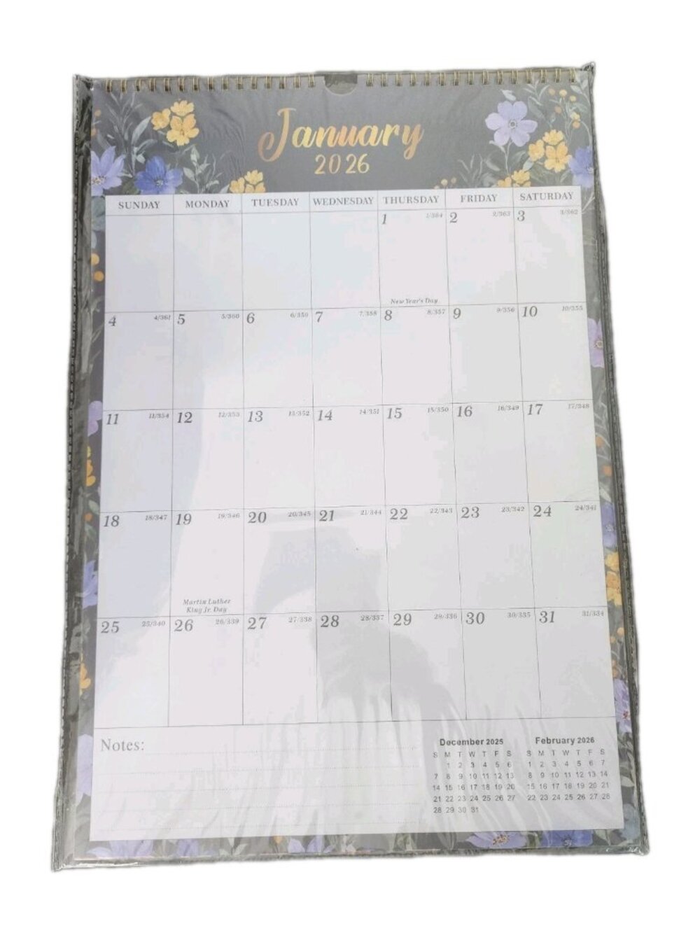 2026/27 Wall Calendar - 18 Months From JAN 2026 - JUNE 2027